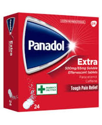 PANADOL EXTRA SOLUBLE 500MG TABS 24`S
